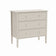 Large 3 Drawer Chest of Drawers and Pair of Bedside Tables - Abbey Pale Ivory Range