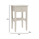 Large 3 Drawer Chest of Drawers and Pair of Bedside Tables - Abbey Pale Ivory Range