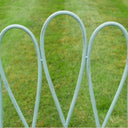 Antique Arched Sage Green Garden Bench