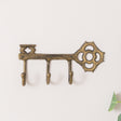 Antique Brass Key Shaped Key Hook Rail