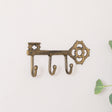 Antique Brass Key Shaped Key Hook Rail