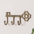 Antique Brass Key Shaped Key Hook Rail