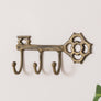 Antique Brass Key Shaped Key Hook Rail