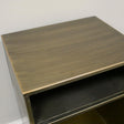 Antique Gold Brass Metal Bedside Cabinet