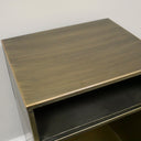 Antique Gold Brass Metal Bedside Cabinet