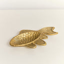 Antique Gold Fish Shaped Trinket Dish