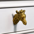 Antique Gold Giraffe Drawer Knob