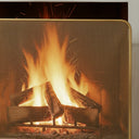 Antique Gold Metal Fire Screen - 74cm