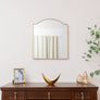 Antique Gold Metal Framed Wall Mirror - 50cm x 65cm
