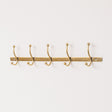 Antique Gold Metal Wall Hook Rail - 49cm
