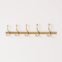 Antique Gold Metal Wall Hook Rail - 49cm