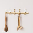 Antique Gold Metal Wall Hook Rail - 49cm