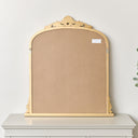 Antique Gold Ornate Arch Overmantle Mirror 88cm x 100cm