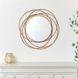Antique Gold Swirl Wall Mirror - 70cm x 70cm
