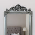 Antique Silver Arched Wall Mirror 36cm x 55cm