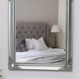 Antique Silver Arched Wall Mirror 36cm x 55cm