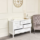 Antique White 7 Drawer Chest of Drawers - Pays Blanc Range -Damaged second