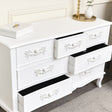 Antique White 7 Drawer Chest of Drawers - Pays Blanc Range -Damaged second