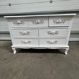 Antique White 7 Drawer Chest of Drawers - Pays Blanc Range -Damaged second