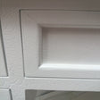 Antique White Dressing Table Desk with Triple Mirror and Stool - Pays Blanc Range - Damaged second