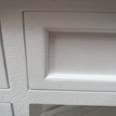 Antique White Dressing Table Desk with Triple Mirror and Stool - Pays Blanc Range - Damaged second