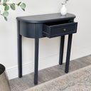Black Half Moon Table - Daventry Black Range