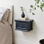 Navy Black Wall Mounted Bedside Table - Daventry Navy Black Range