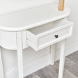 Ivory Half Moon Table - Daventry Ivory Range