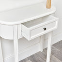 Ivory Half Moon Table - Daventry Ivory Range