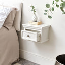 Ivory Wall Mounted Bedside Table - Daventry Ivory Range