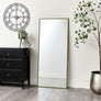 Large Green Thin Framed Wall/Leaner Mirror 60cm x 140cm