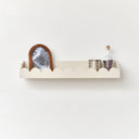 Pale Taupe Scalloped Wall Storage Shelf - 61cm
