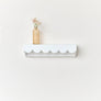 White Scalloped Wall Storage Shelf - 40cm