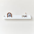 White Scalloped Wall Storage Shelf - 90cm