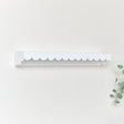White Scalloped Wall Storage Shelf - 90cm