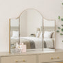 Arched Gold Vintage Triple Dressing Table Mirror - Liana Range