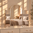 Arched Gold Vintage Triple Dressing Table Mirror - Liana Range