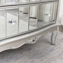 Silver Mirrored Chest of Drawers &amp; Pair of 3 Drawer Bedside Tables - Tiffany Range