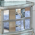 Bedroom Furniture, Silver Mirrored Chest of Drawers &amp; Pair of Bedside Tables - Tiffany Range