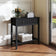 Black 2 Drawer Console / Dressing Table - Hales Black Range