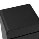 Black 3 Drawer Bedside Tables - Meridian Black Range