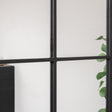 Black Arched Window Wall Mirror - 100cm x 70cm