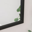 Black Arched Window Wall Mirror - 100cm x 70cm