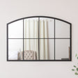 Black Arched Window Wall Mirror - 100cm x 70cm