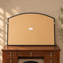 Black Arched Window Wall Mirror - 100cm x 70cm