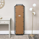 Black Art Deco Wall Mirror 142cm x 47cm