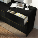 Black Chest of Drawers - Meridian Black Range