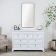 Black Curved Framed Wall Mirror 100cm x 50cm