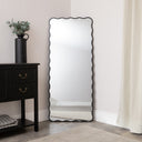 Black Full Length Wavy Mirror - 70cm x 165cm