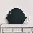 Black Glass Art Deco Arch Fan Wall Mirror 80cm x 60cm